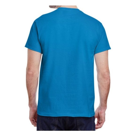 🆕 GILDAN ADULT ULTRA COTTON ROUND-NECK SHORT SLEEVE T-SHIRT - SLATE BLUE - MEN - Picture 4 of 5
